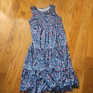 Floral Blue  Dress